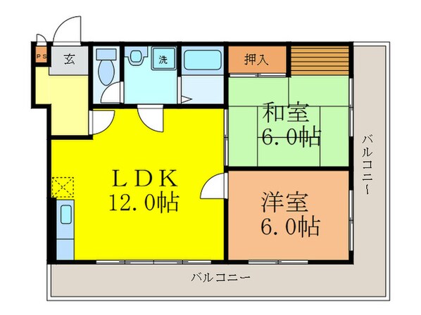 タウンハイツ穂積の物件間取画像